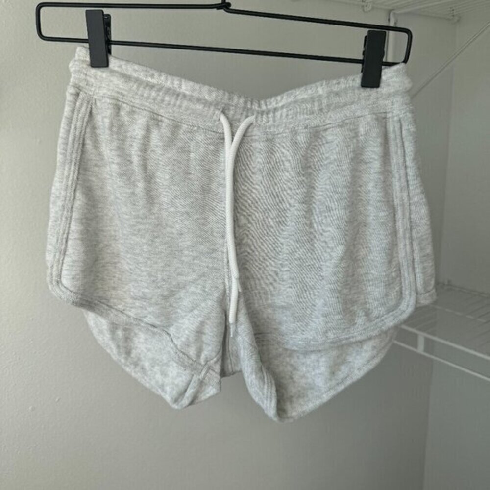 Charlie Hustle Vintage Grey Terry Cloth Dolphin Shorts